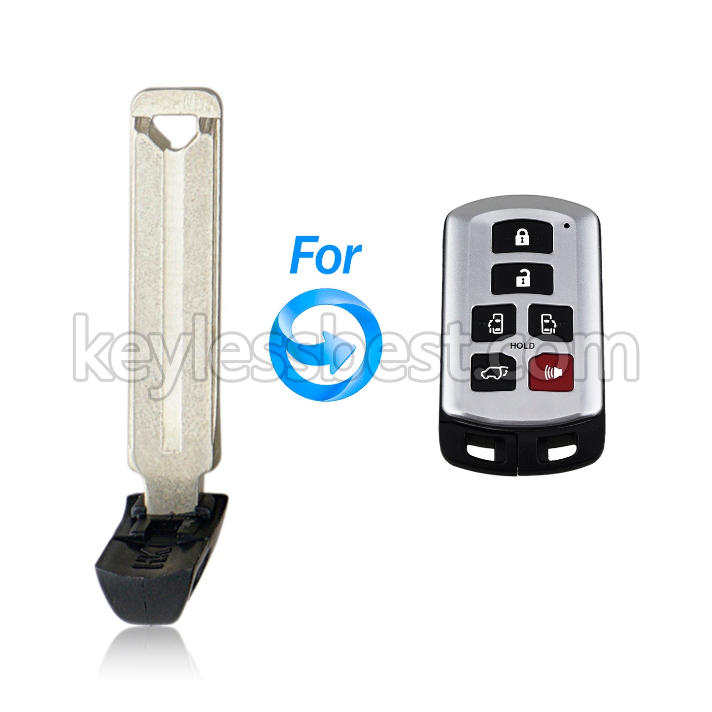2011 - 2019 Toyota Sienna / Smart Key Emergency Key / PN: 69515-08020