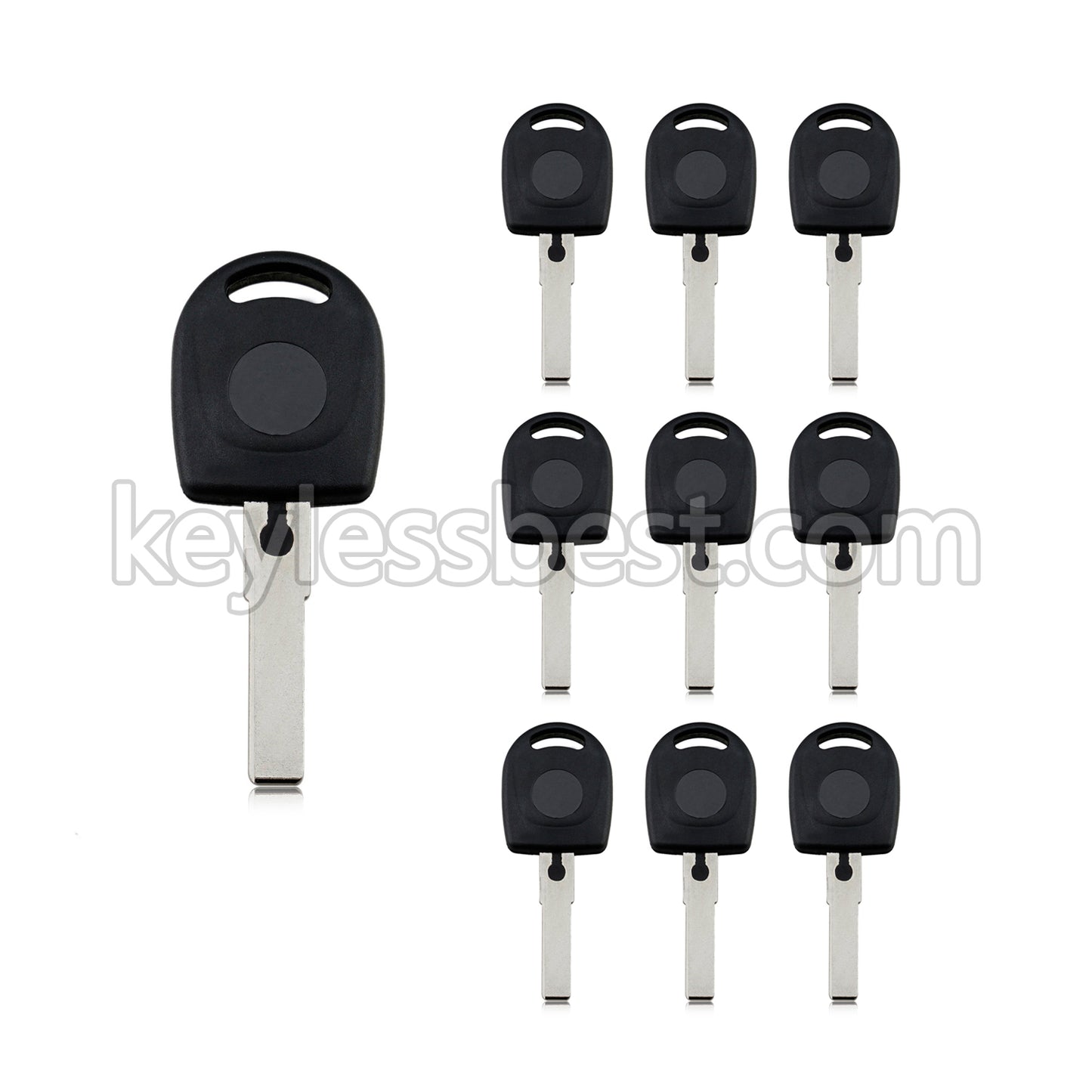 2000 - 2013 Audi / VW / Volkswagen / HU66T6 BHU66AT6 Transponder Key / Megamos 48 Chip Bundle of 10