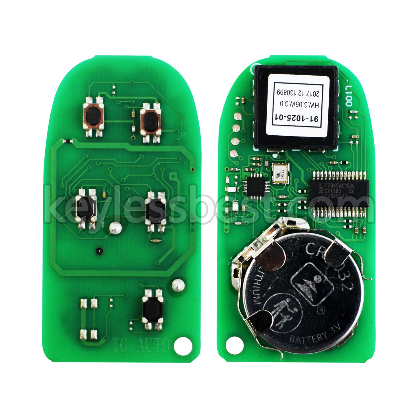 2013-2019 Dodge Ram 1500 2500 3500 / 5 Buttons Remote Key / GQ4-54T / 433MHz