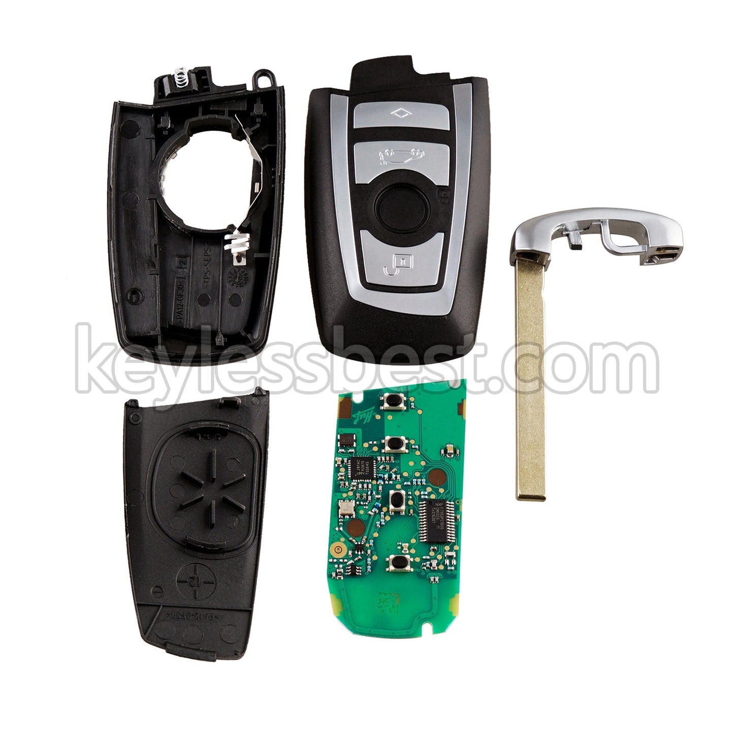 2014 - 2019 BMW X5 6 Series 3 5 / 4 Buttons Remote Key / NBGIDGNG1 / 433MHz