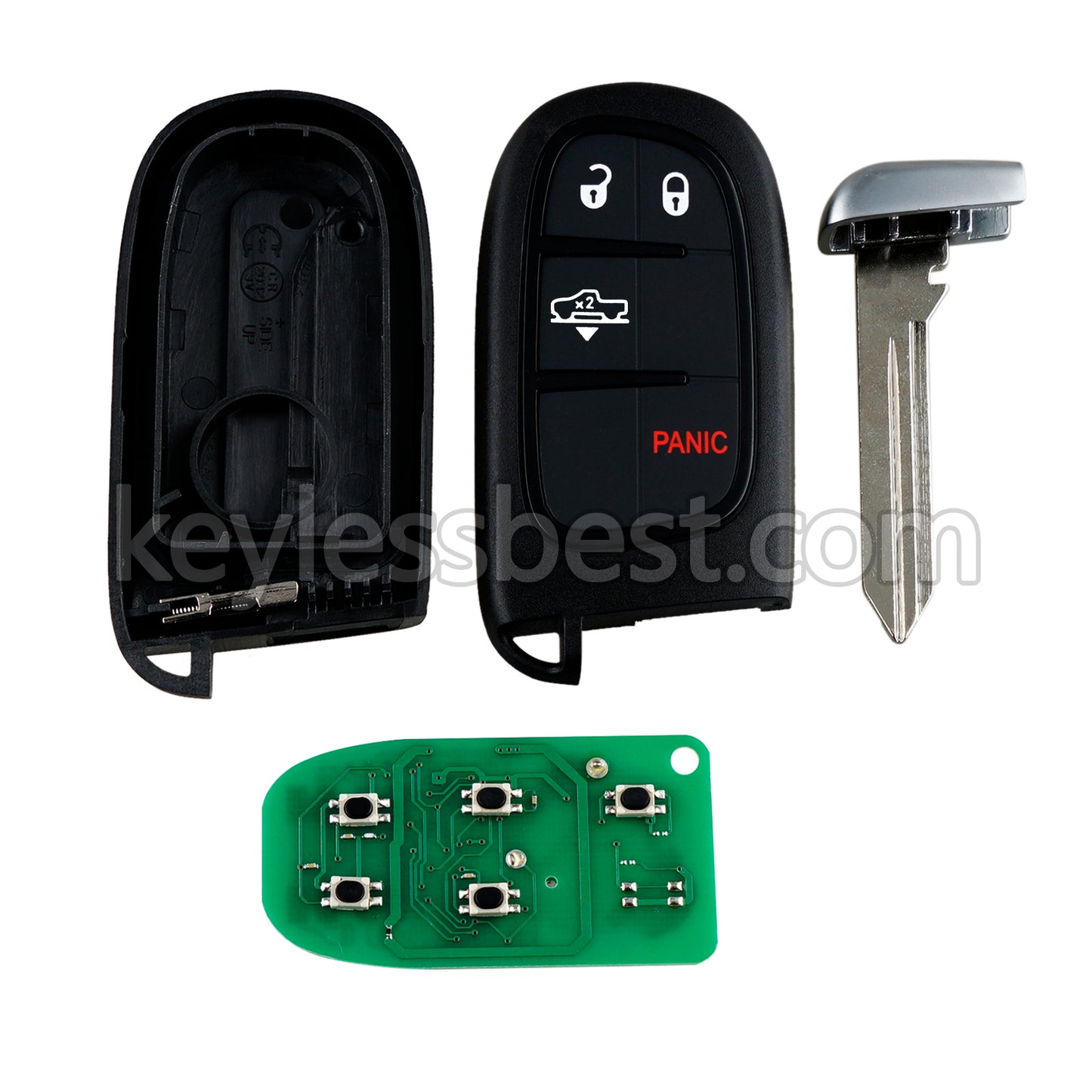 2013-2019 Dodge Ram 1500 2500 3500 / 4 Buttons Remote Key / GQ4-54T / 433MHz