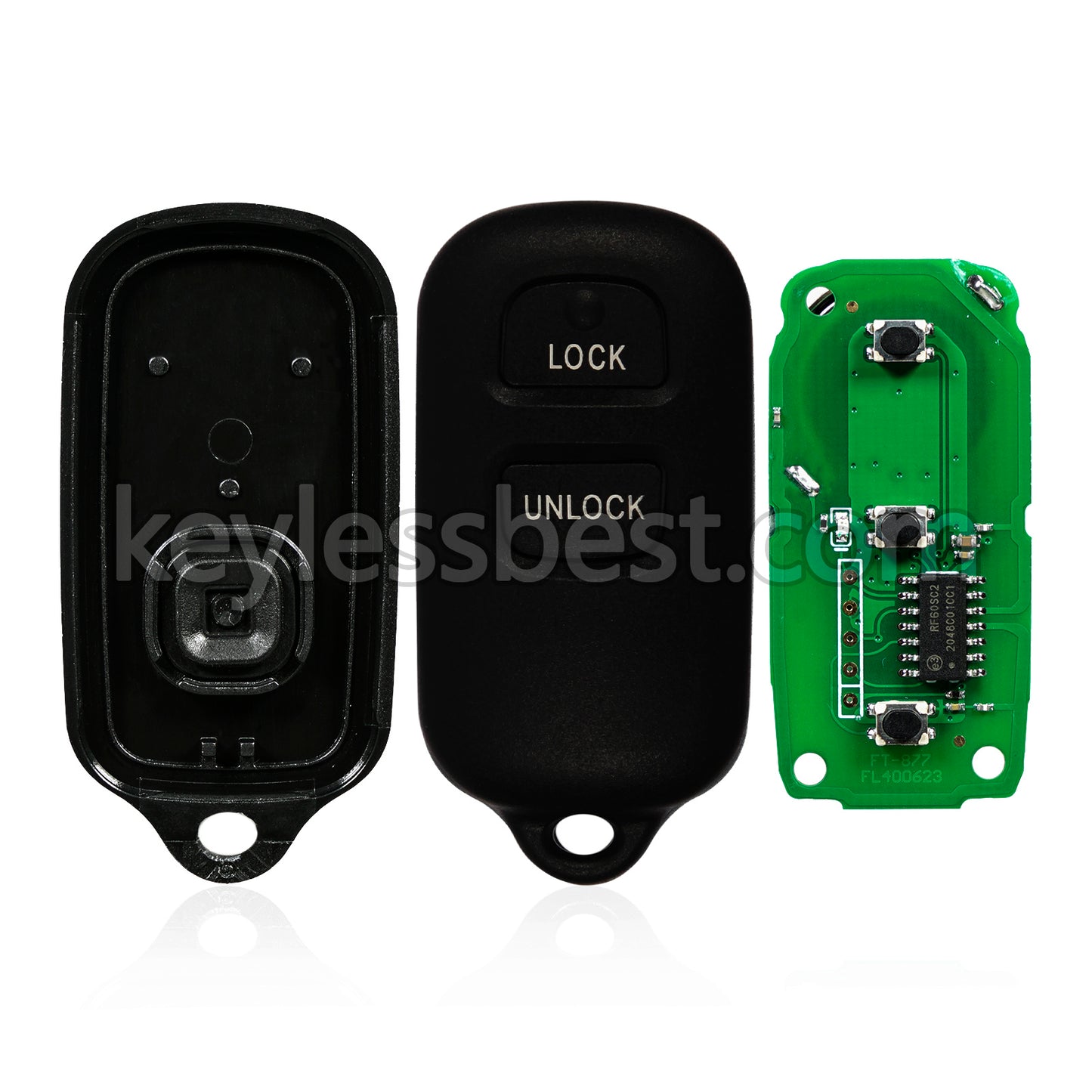 1999 – 2008 Toyota Camry Solara Pontiac Vibe / 3 Buttons Remote Key / GQ43VT14T / 314MHz