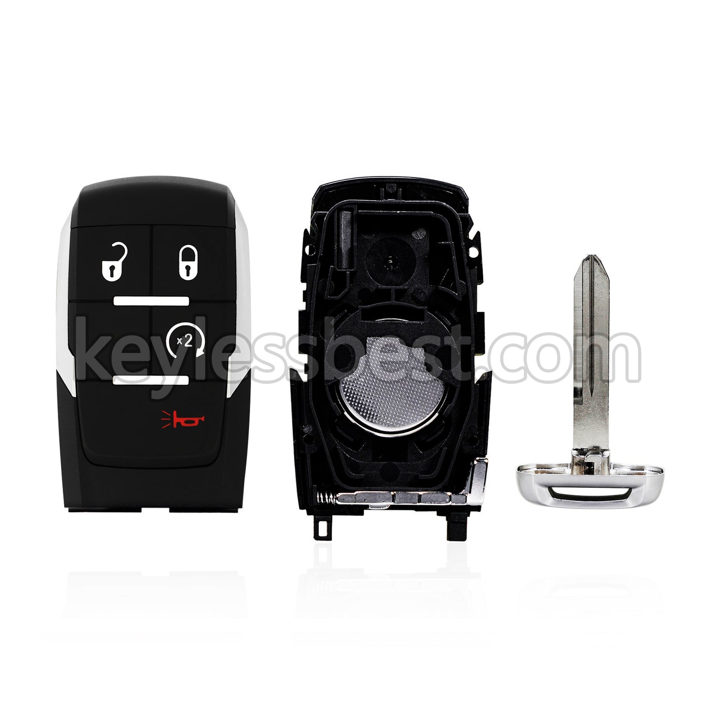 2019-2022 Dodge Ram Pickup 2500 3500 4500 5500 / 4 Buttons Remote Key / GQ4-76T / 433MHz