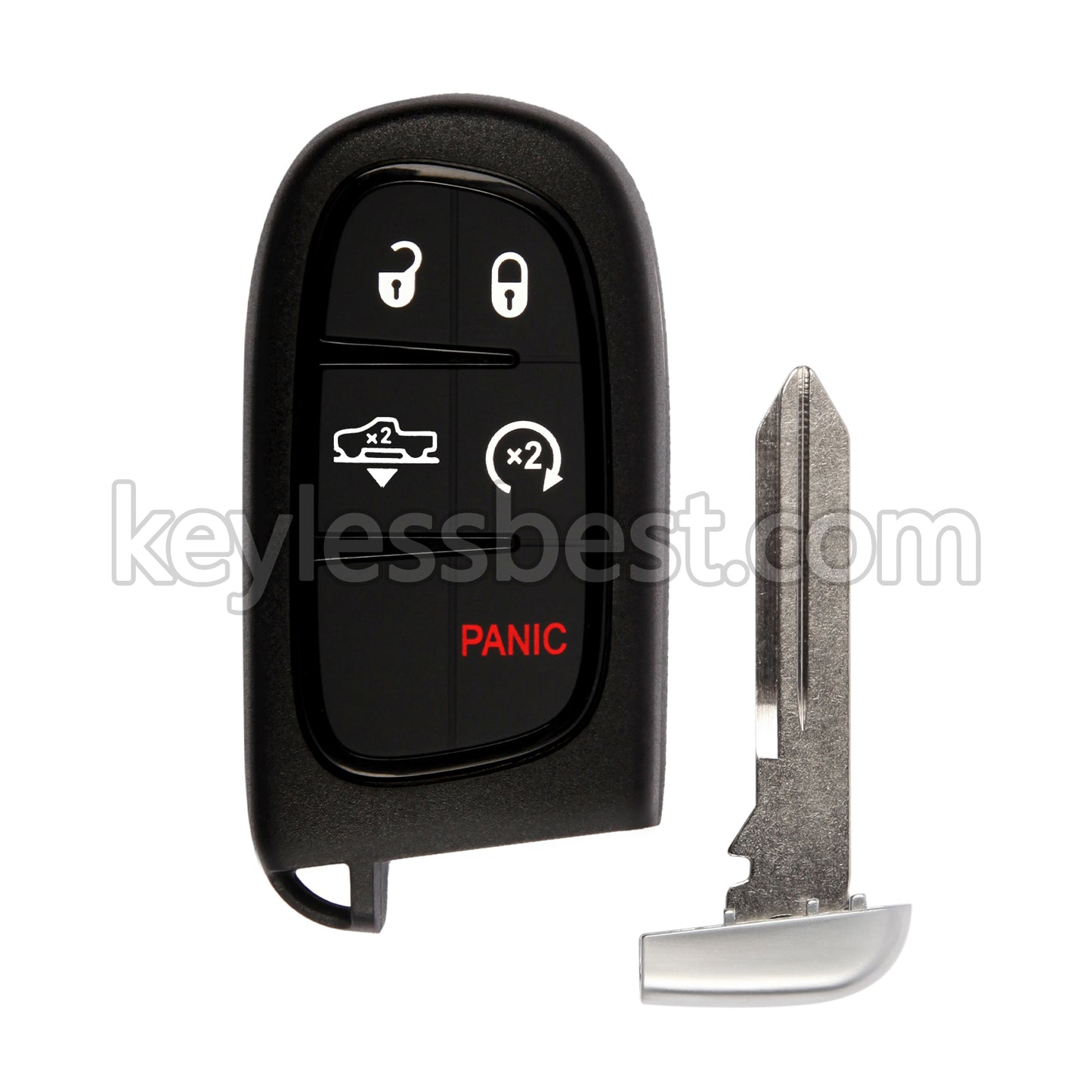 2013-2019 Dodge Ram 1500 2500 3500 / 5 Buttons Remote Key / GQ4-54T / 433MHz