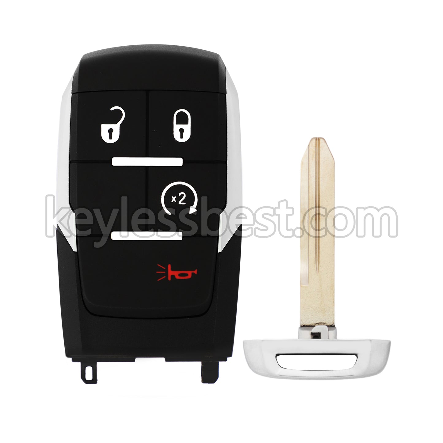 2019-2022 Dodge Ram Pickup 2500 3500 4500 5500 / 4 Buttons Remote Key / GQ4-76T / 433MHz
