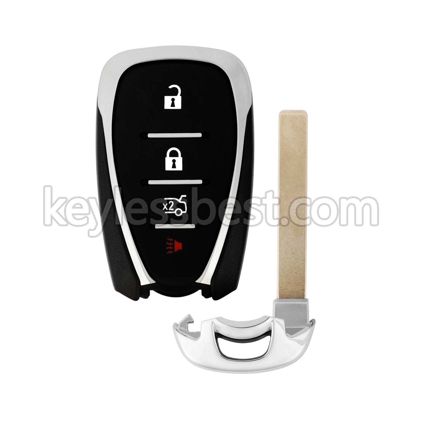 2016-2022 Chevrolet Volt Cruze Traverse Camaro Malibu Blazer Sonic / 4 Buttons Remote Key / HYQ4EA / 433MHz