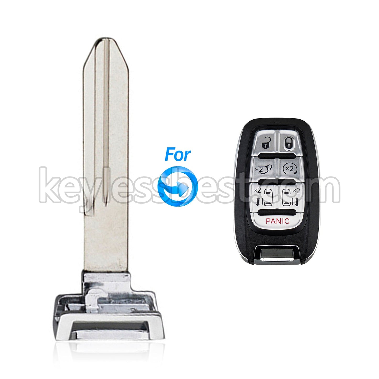 2017-2021 Chrysler Pacifica / Smart Key Emergency Key / PN: 68289894AB / Bundle of 10