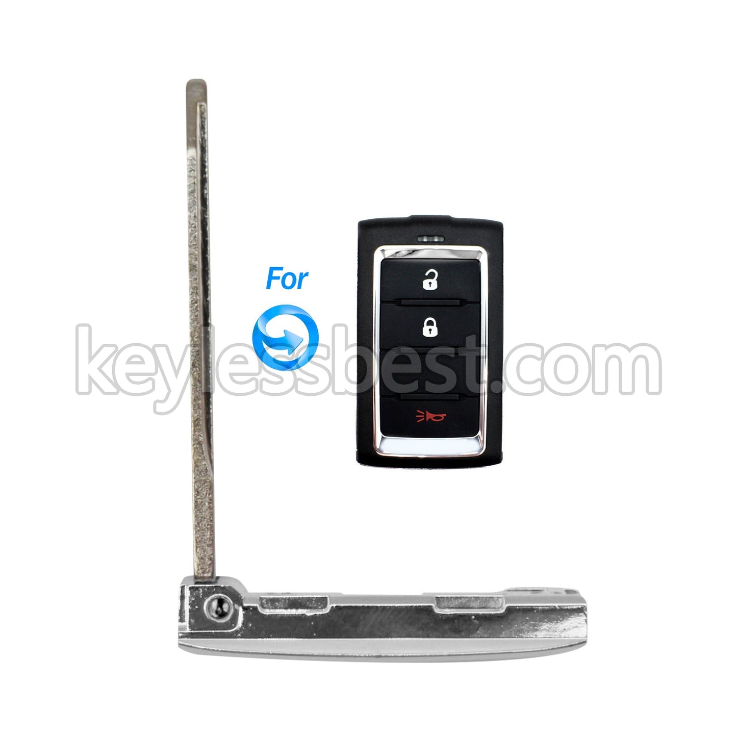 2021-2023 Jeep Wagoneer / Smart Key Emergency Key / PN: 68519237AA / Bundle of 10