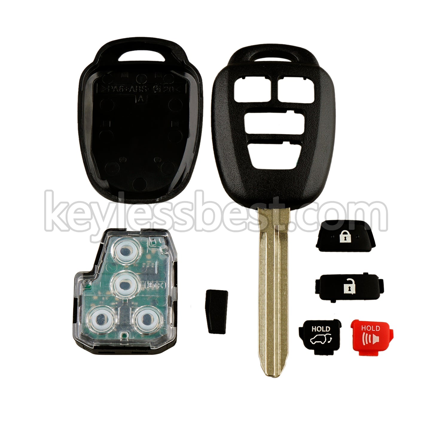 2013 - 2021 Toyota Highlander Tacoma Tundra / 4 Buttons Remote Key / GQ4-52T GQ452T / 314MHz