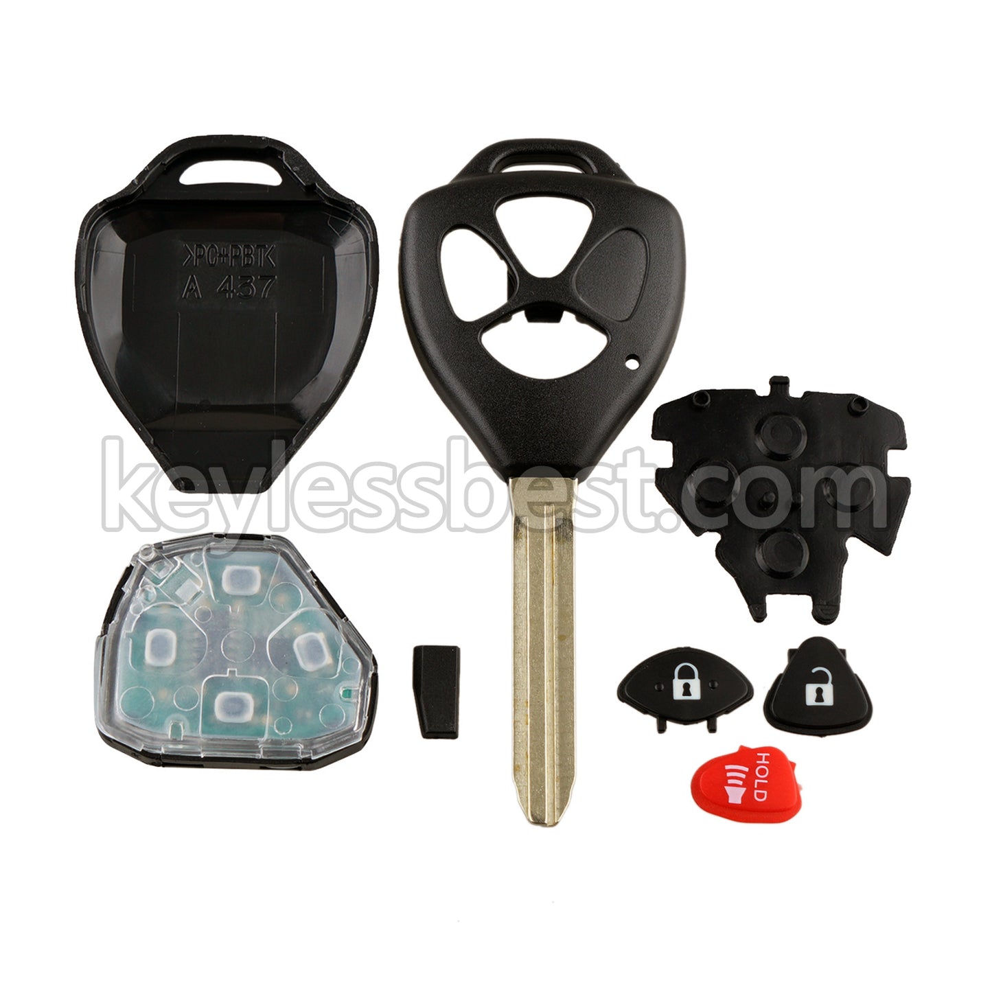 2005 - 2014 Scion tC iQ xD Toyota Yaris / 3 Buttons Remote Key / MOZB41TG / 312MHz