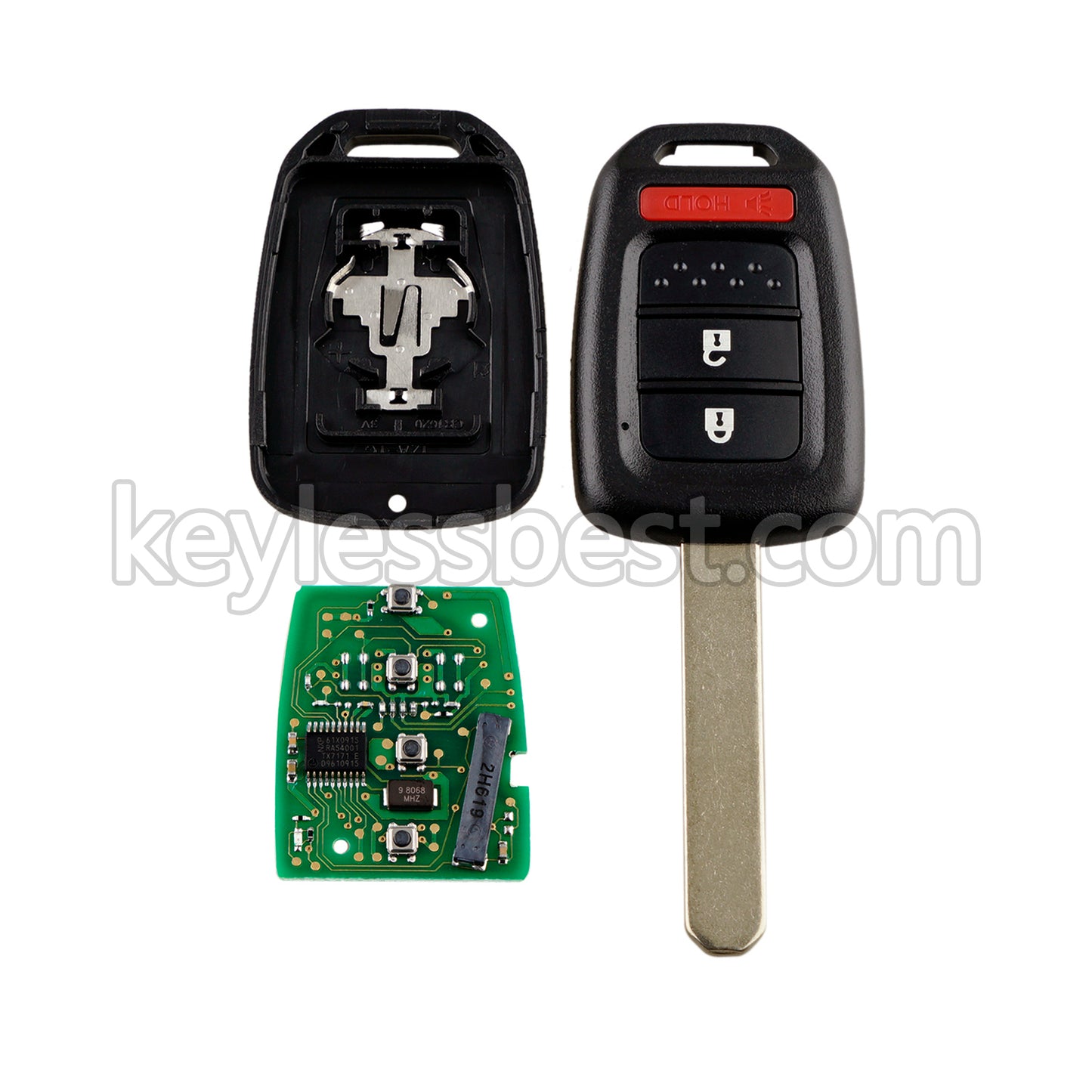 2014 - 2019 Honda CR-V Crosstour Fit / 3 Buttons Remote Key / MLBHLIK6-1T / 313.8MHz