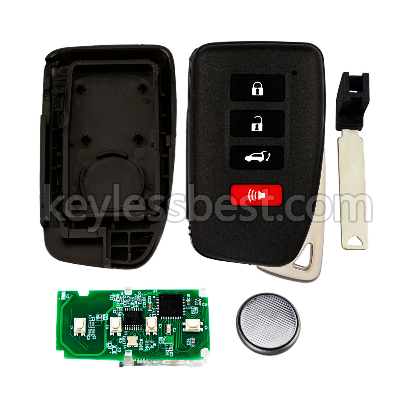 2016 - 2020 Lexus RX350 RX350L RX450h RX450hL / 4 Buttons Remote Key / HYQ14FBB / 315MHz