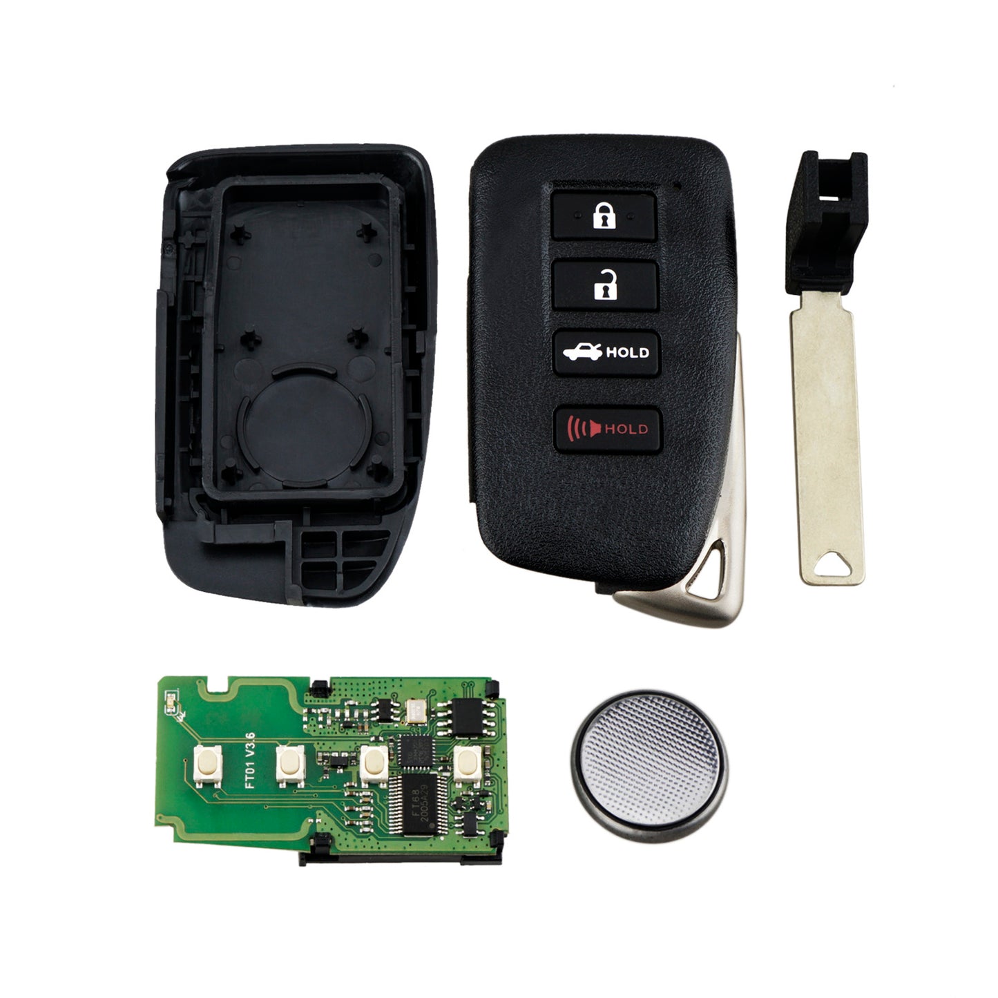2013 - 2020 Lexus ES300h ES350 GS350 GS450H GS-F / 4 Buttons Remote Key /  HYQ14FBA / 315MHz